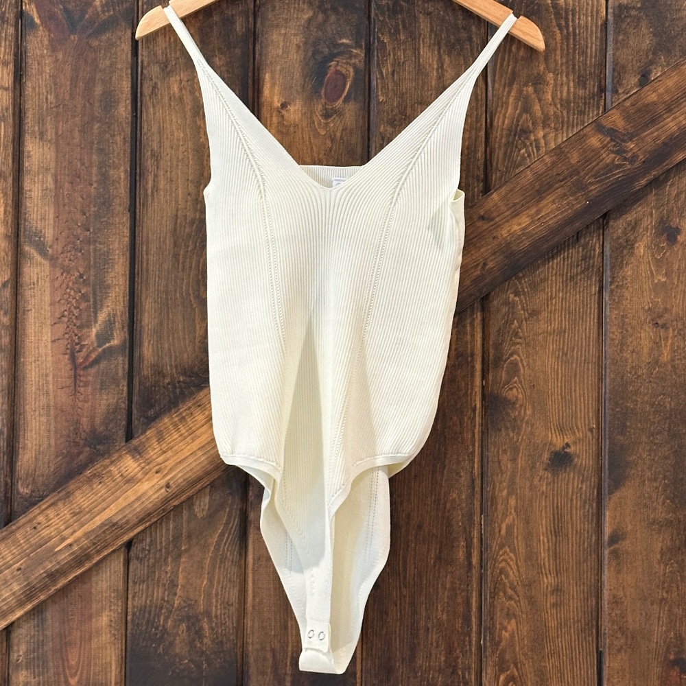 Wishlist Brooklyn Ribbed Knit Bodysuit NWT
